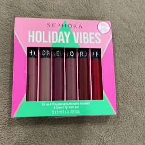BNIB Sephora Holiday Vibes - 6 cream lip stain set